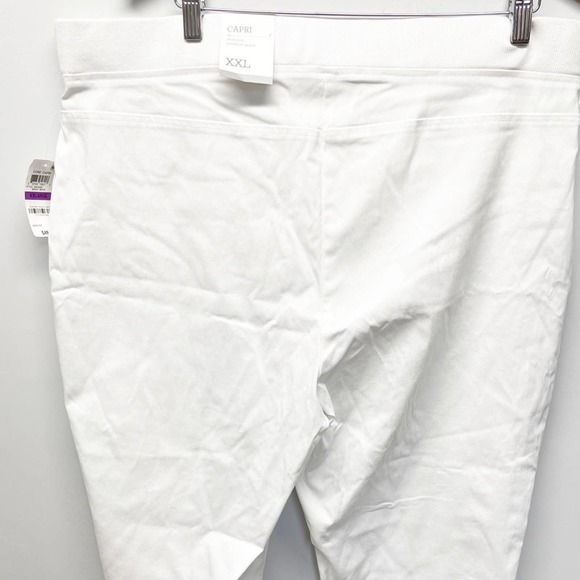 Style and Co Capri Bright White Pants NWT MSRP $49.50 Size XXL - Picture 4 of 14